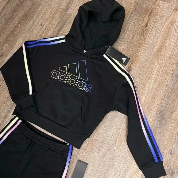 Adidas • Multi Colored Stripe 2 Piece Set - Picture 10 of 12